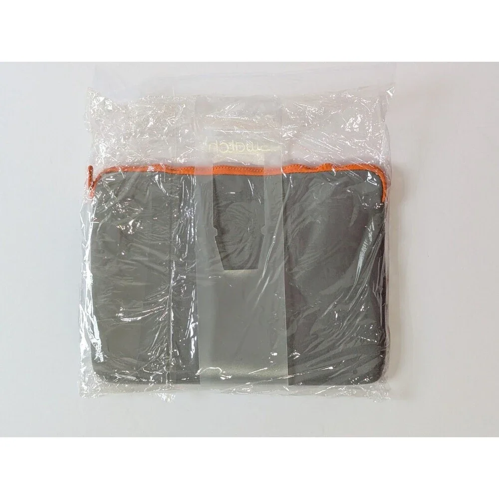 Swatch Gray Padded Tablet Sleeve Case Orange Zipper New 13